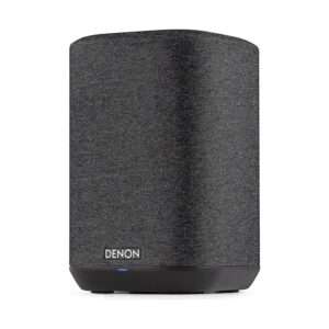 Denon Home 150 wireless speaker in black, offering high-fidelity sound, distributed by Krish HiFi for a premium audio experience